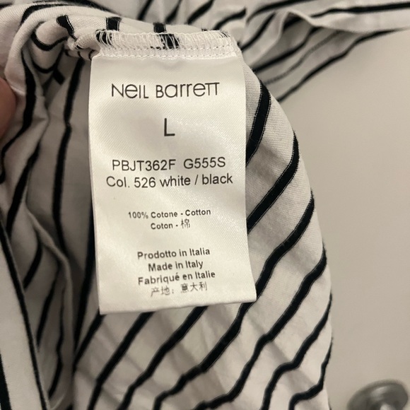Neil Barrett striped thunder bolt shirt - Picture 7 of 7